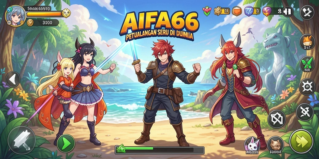 Tampilan menarik AIFA66 dengan aksi karakter Anime.