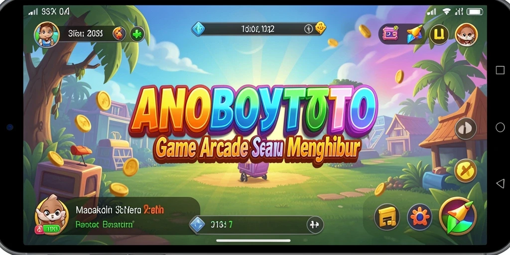 Tangkapan layar gameplay ANOBOYTOTO dengan suasana arcade yang menegangkan.
