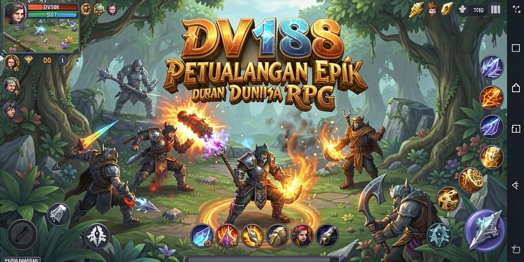 Screenshot gameplay <strong>DV188</strong> dengan aksi pertarungan RPG yang mendebarkan.