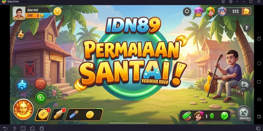 Screenshot dari gameplay IDN89 yang menghibur dan penuh warna.