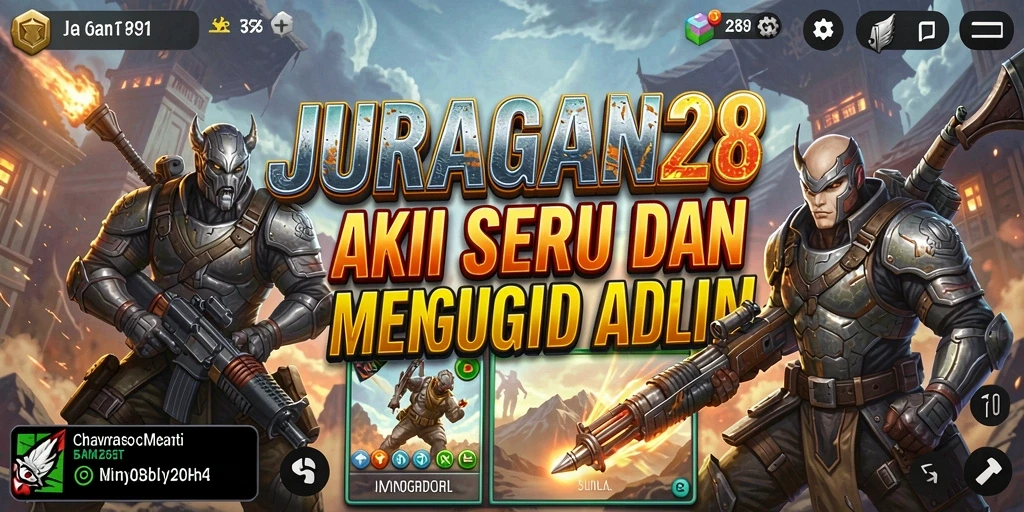 Tangkapan layar gameplay JURAGAN28 yang menunjukkan aksi mendebarkan.