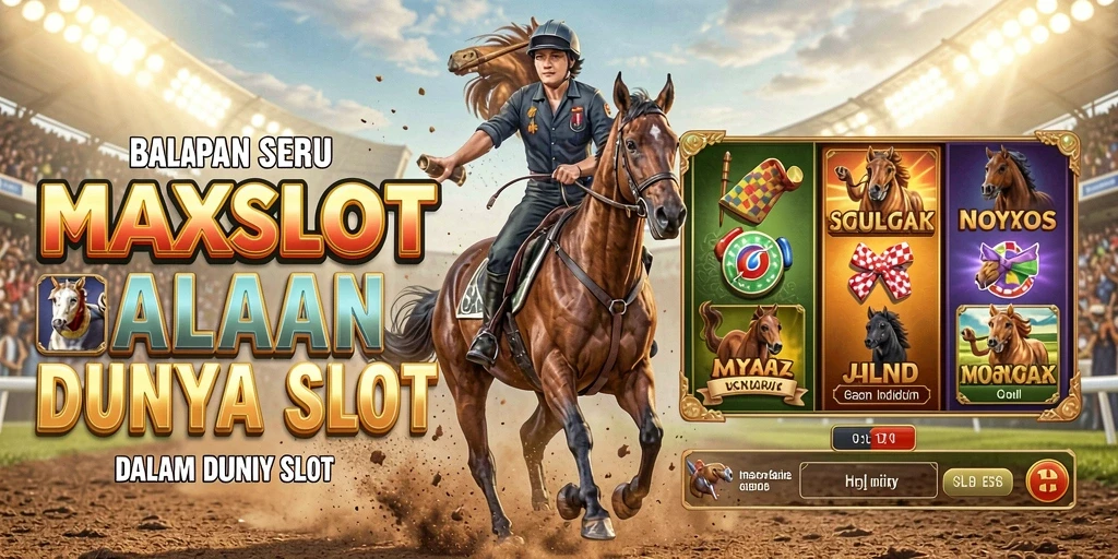 Screenshot gameplay MAXSLOT menampilkan balapan seru dan adu strategi.