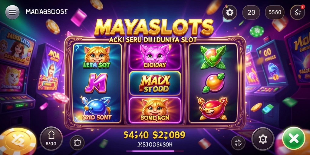 Gameplay mendebarkan dengan grafik menawan di MAYASLOTS.
