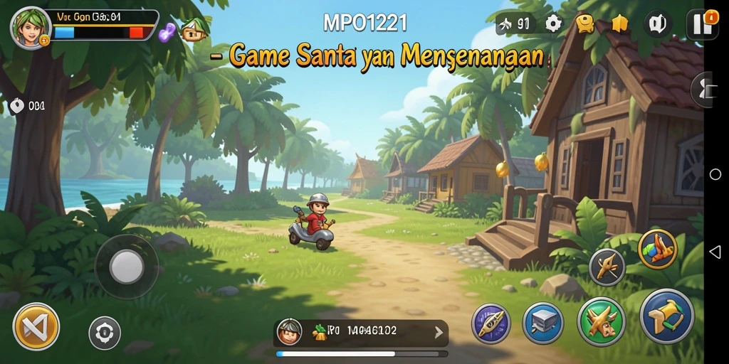 Tangkapan layar gameplay MPO1221 yang penuh warna dan menarik.