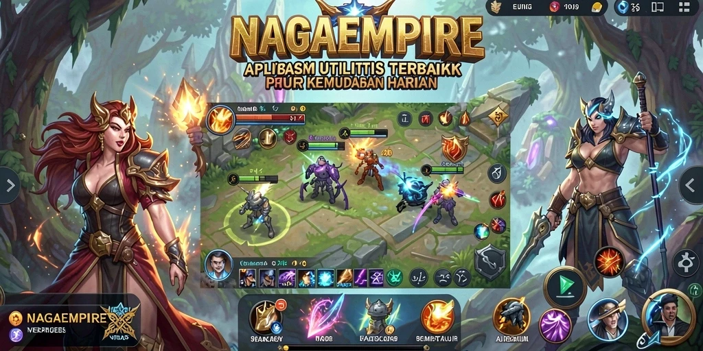 Tampilan utama NAGAEMPIRE dengan fitur utilitas yang intuitif.