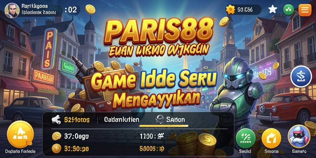 Tampilan gameplay PARIS88 yang menampilkan aksi Idle yang seru.