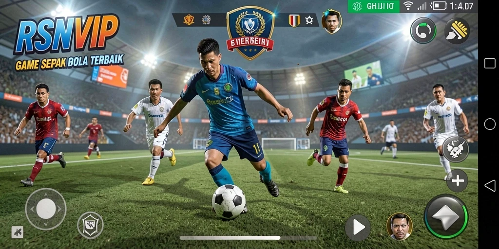Gameplay seru dalam pertandingan sepak bola di RSNVIP.
