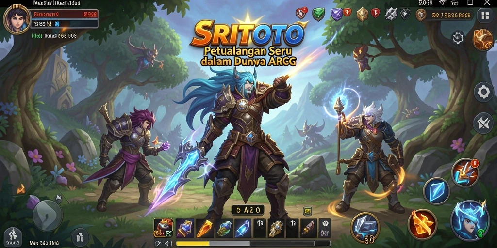 Gameplay SRITOTO yang mengasyikkan dengan aksi seru.