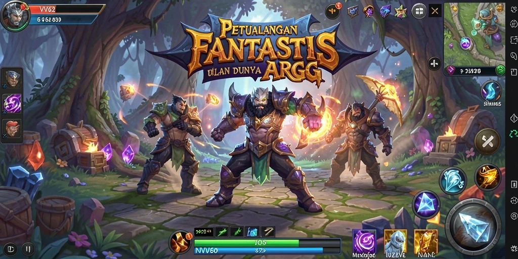Screenshot dari gameplay menampilkan pertarungan mendebarkan dalam dunia ARPG.