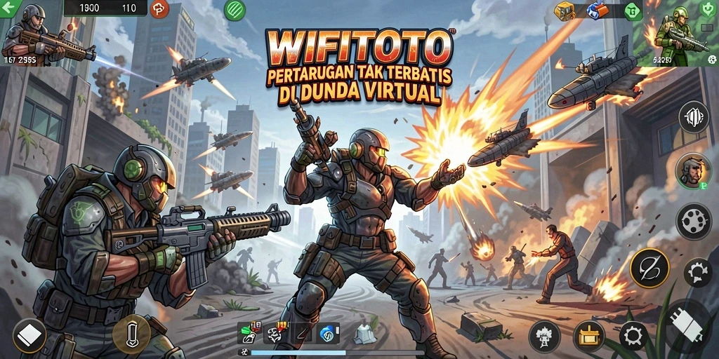 Tampilan seru pertarungan karakter di WIFITOTO.